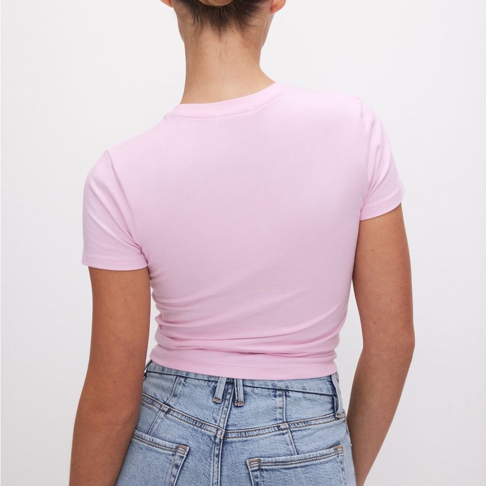 Good American Soft Pink Crop Top - Picture 3 of 3